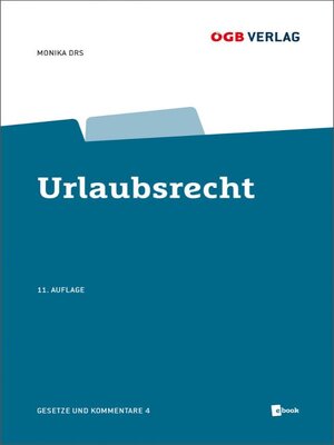cover image of Urlaubsrecht